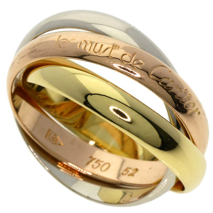 CARTIER   Trinity Ring #52 Ring  K18 Yellow Gold 18K Pink GoldLadies [Used]
