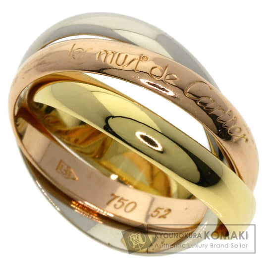 CARTIER   Trinity Ring #52 Ring  K18 Yellow Gold 18K Pink GoldLadies [Used]