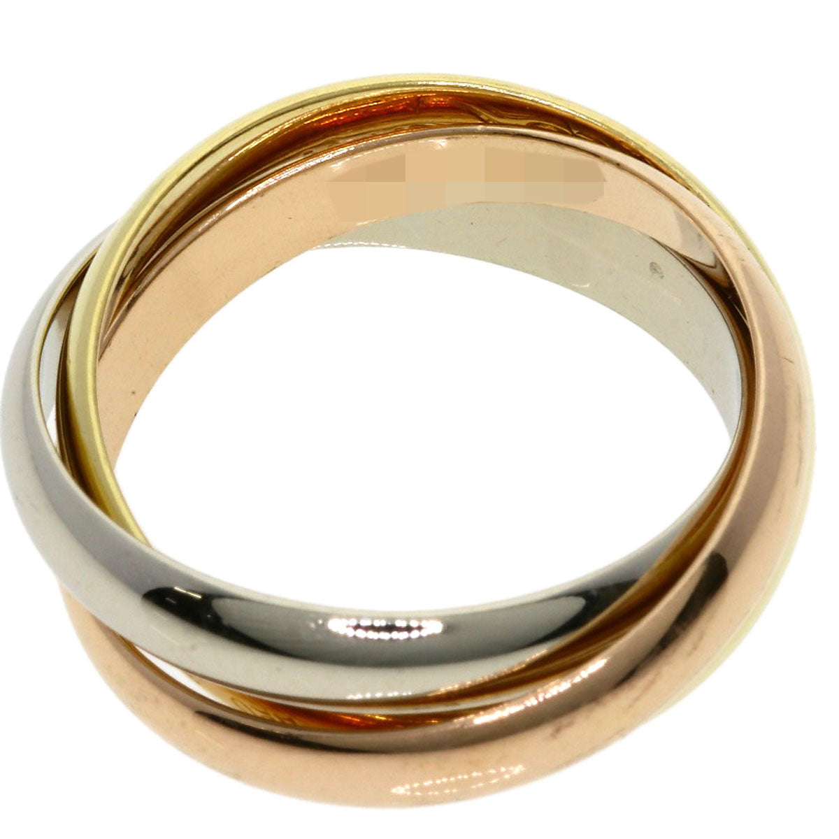 CARTIER   Trinity Ring #52 Ring  K18 Yellow Gold 18K Pink GoldLadies [Used]