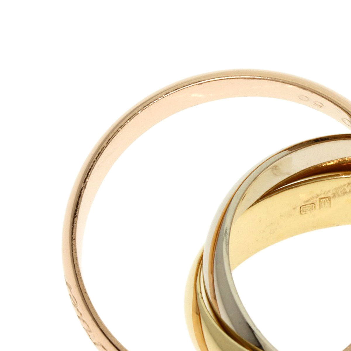 CARTIER Trinity #50 Ring K18 Yellow Gold K18 White GoldLadies [Used]