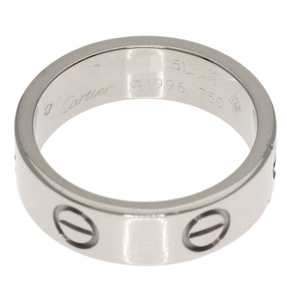 CARTIER love ring #51 Ring K18 White Gold Ladies [Used]