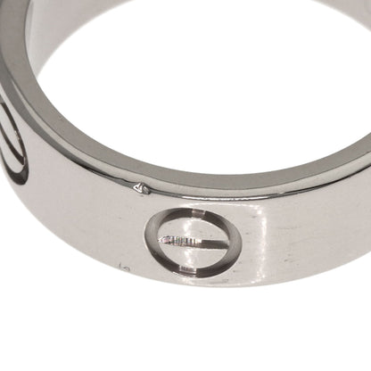 CARTIER love ring #51 Ring K18 White Gold Ladies [Used]