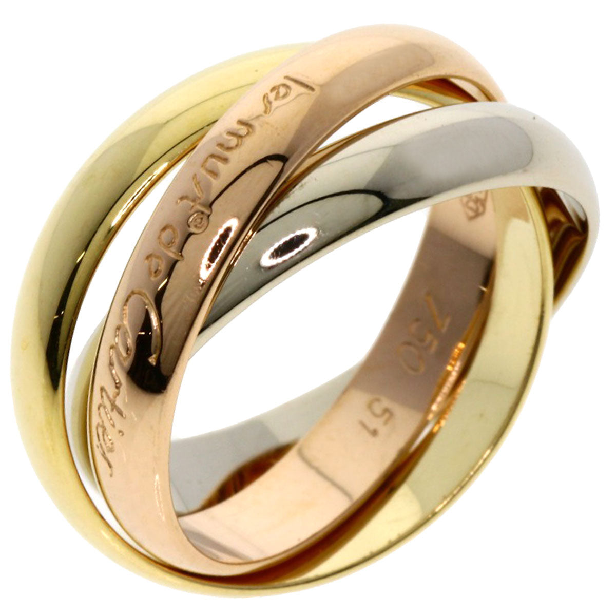 CARTIER   Trinity #51 Ring  K18 Yellow Gold K18 White GoldLadies [Used]