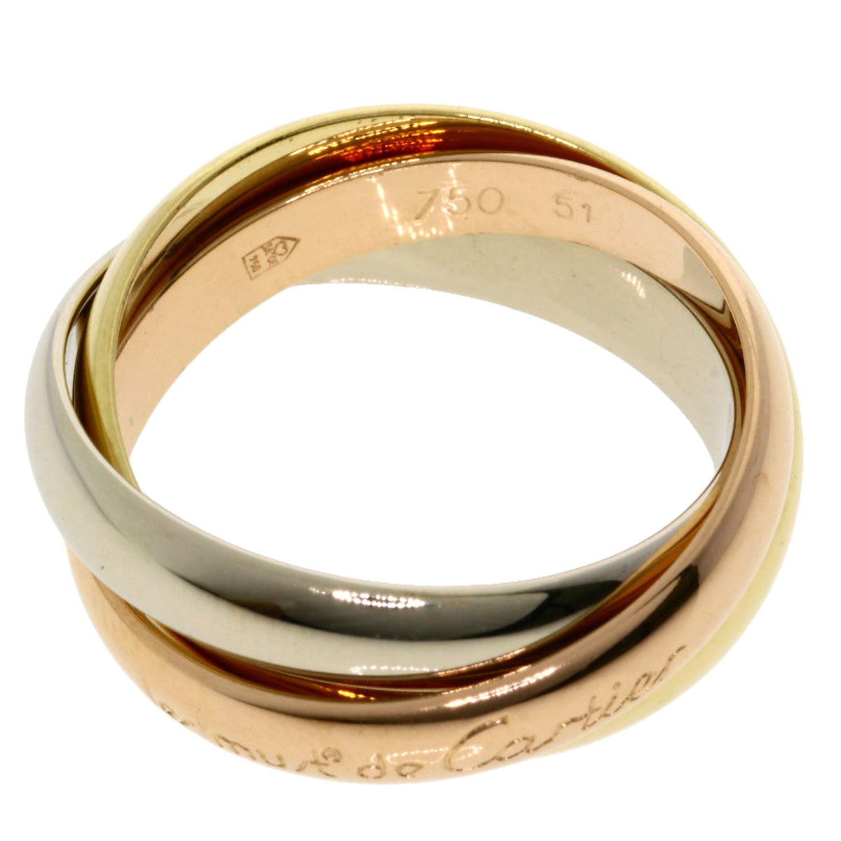 CARTIER   Trinity #51 Ring  K18 Yellow Gold K18 White GoldLadies [Used]