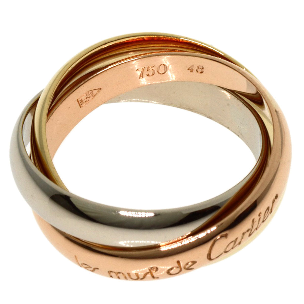 CARTIER Trinity #48 Ring K18 Yellow Gold K18 White GoldLadies [Used]