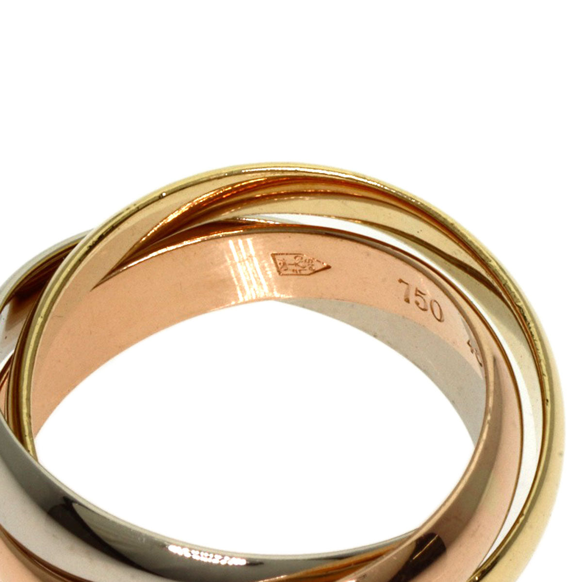 CARTIER Trinity #48 Ring K18 Yellow Gold K18 White GoldLadies [Used]