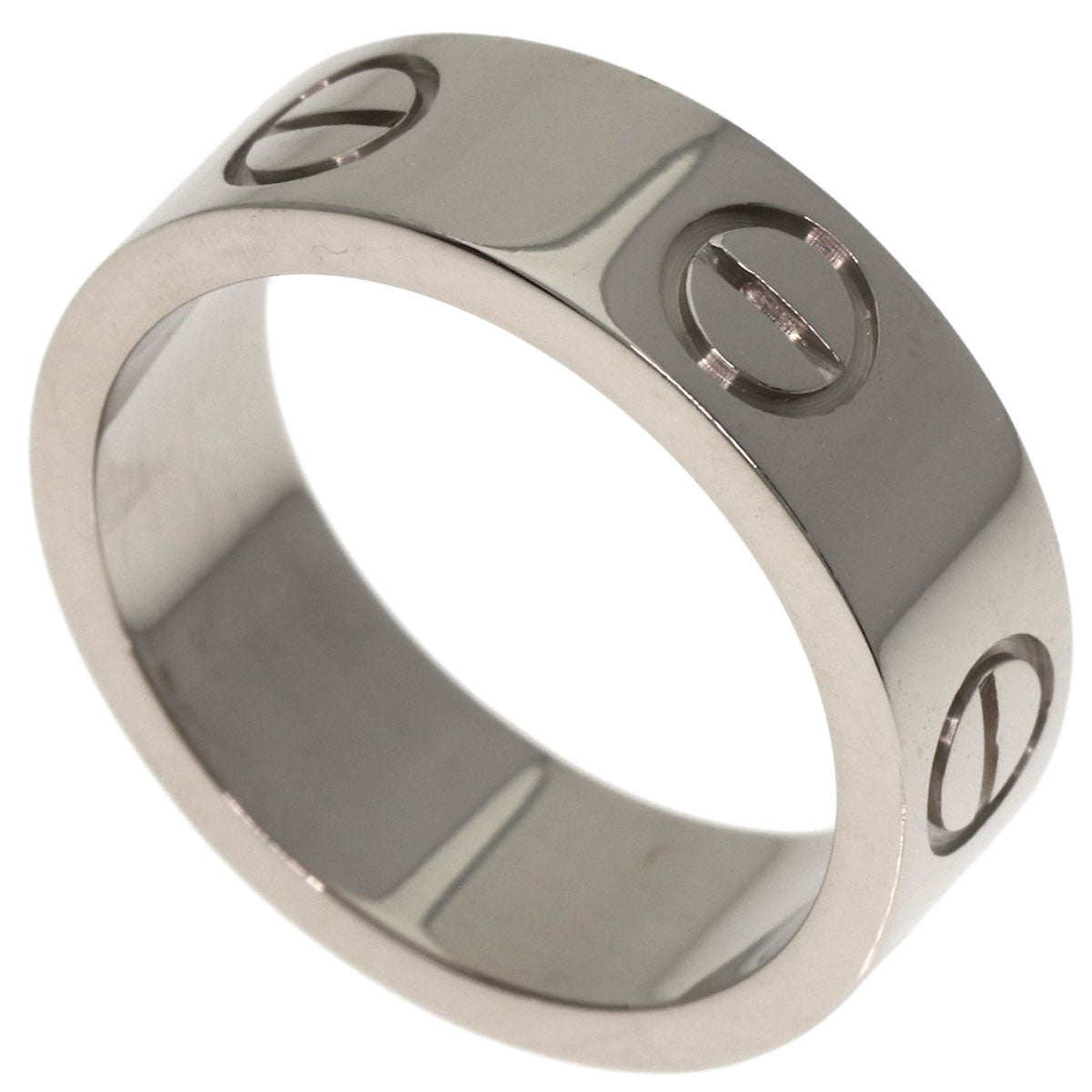 CARTIER love ring #47 Ring K18 White Gold Ladies [Used]