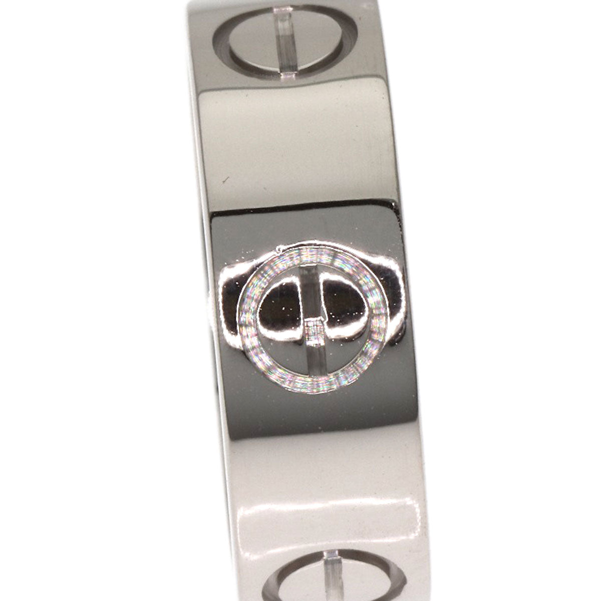 CARTIER love ring #47 Ring K18 White Gold Ladies [Used]