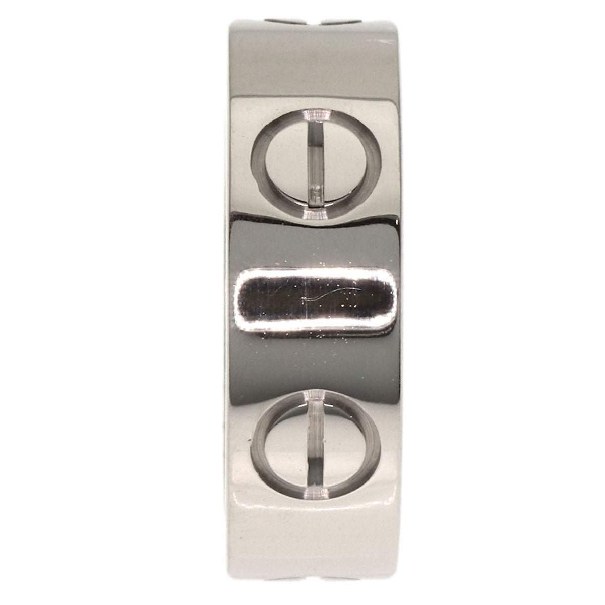 CARTIER love ring #47 Ring K18 White Gold Ladies [Used]