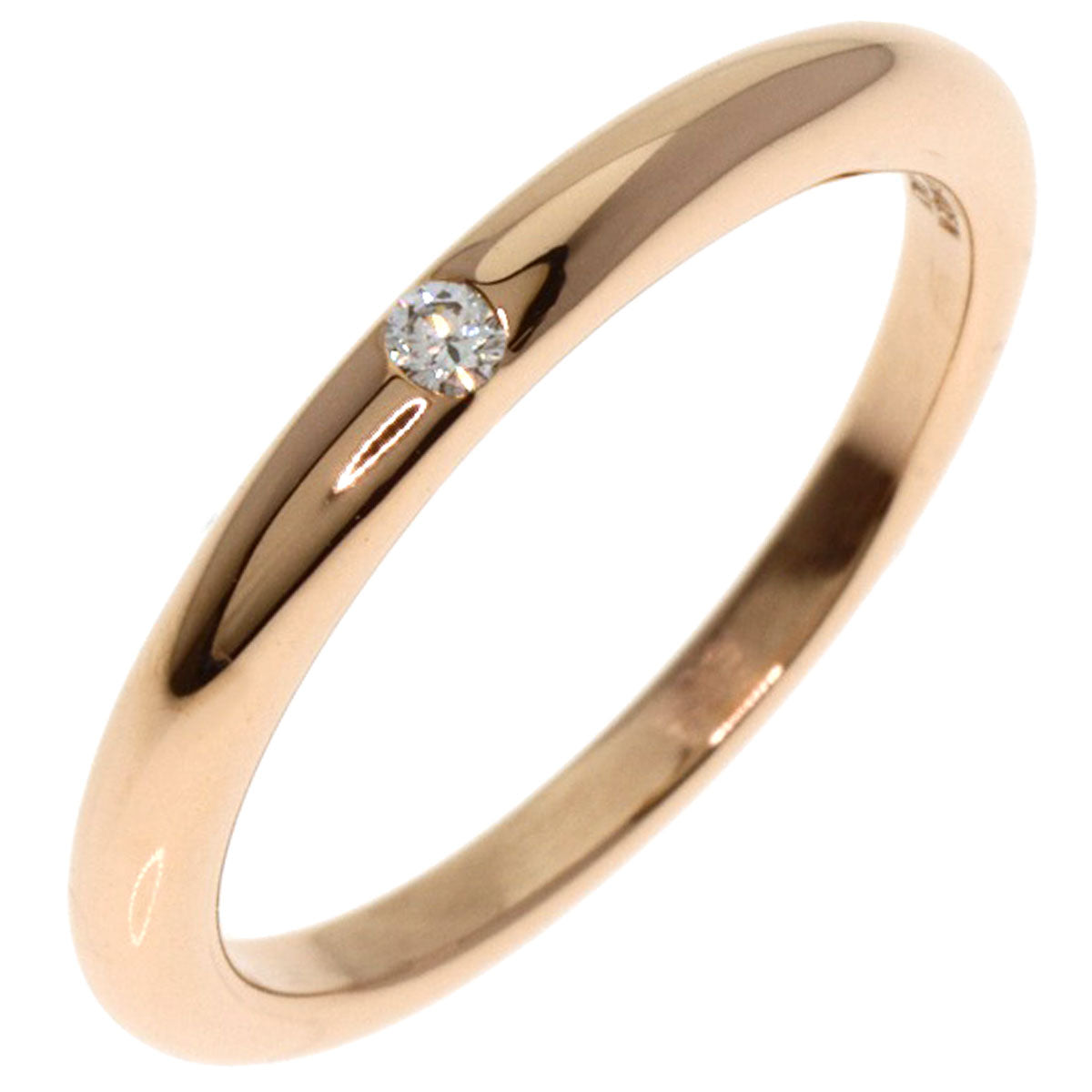 BVLGARI Feddie 1P Diamond Ring K18 Pink Gold Ladies [Used]