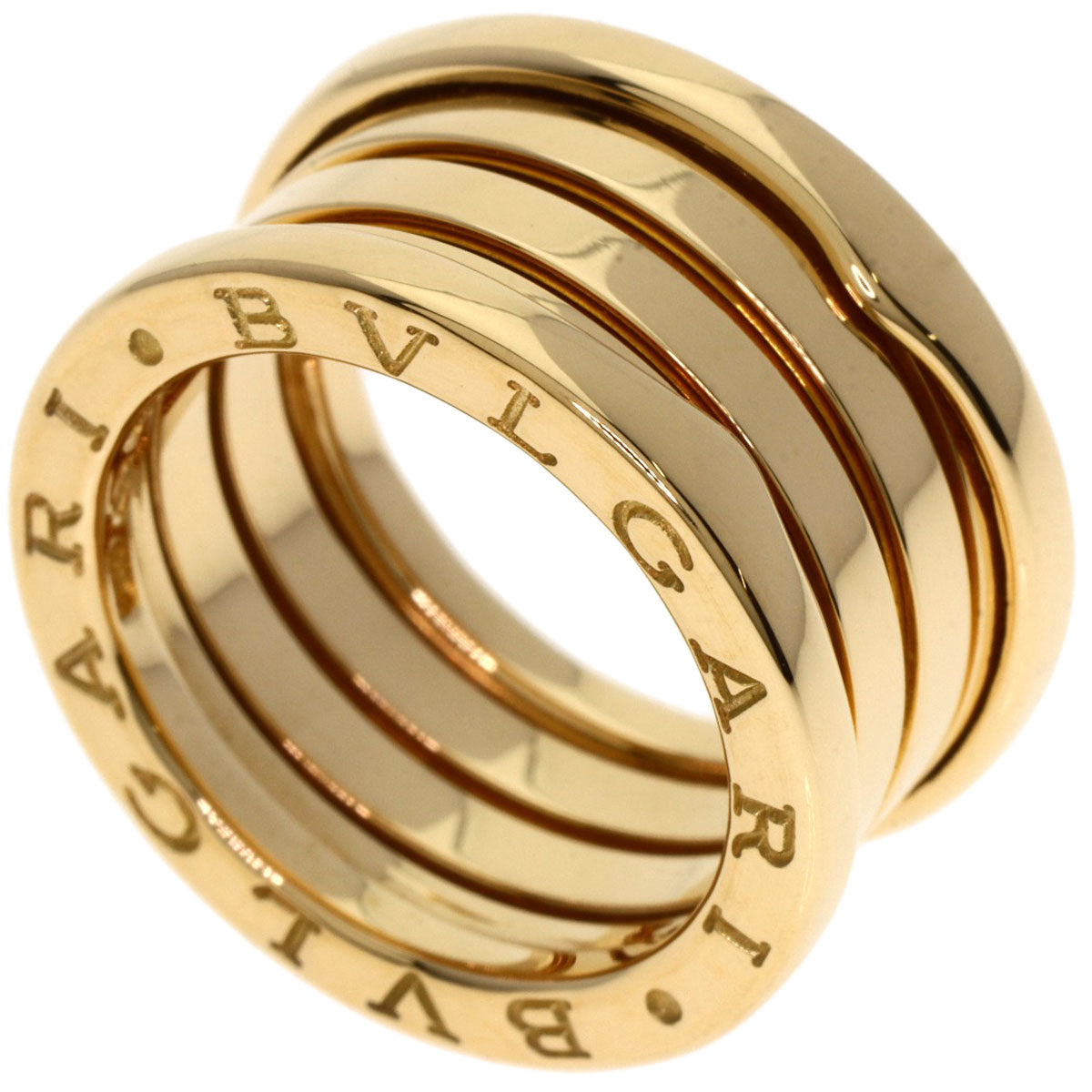 BVLGARI B.zero1 4 bands #50 Ring K18 Yellow Gold Ladies [Used]