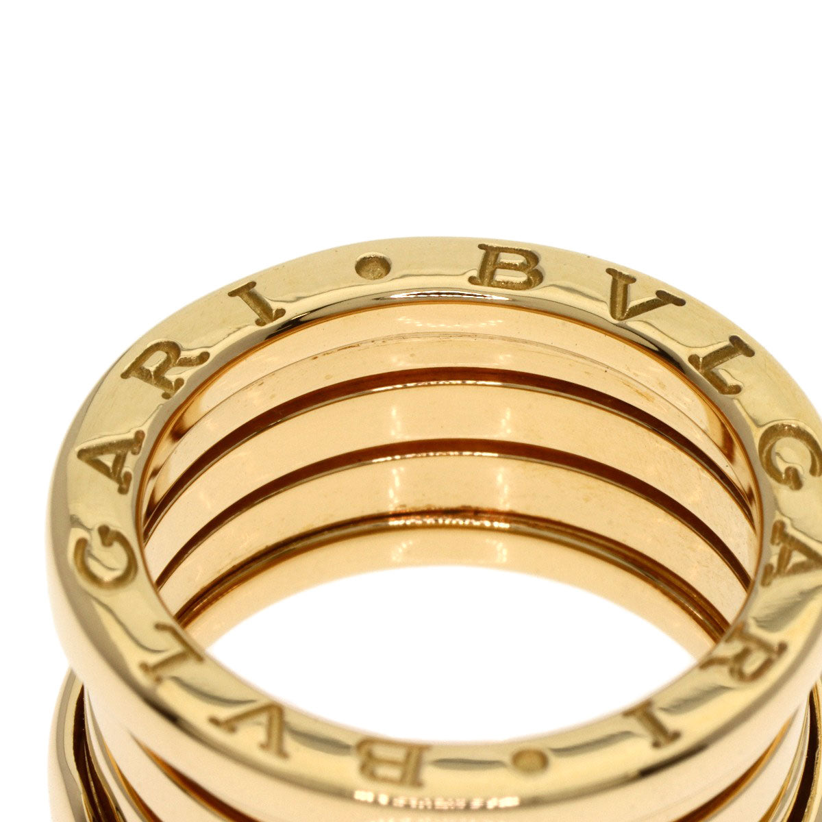 BVLGARI B.zero1 4 bands #50 Ring K18 Yellow Gold Ladies [Used]