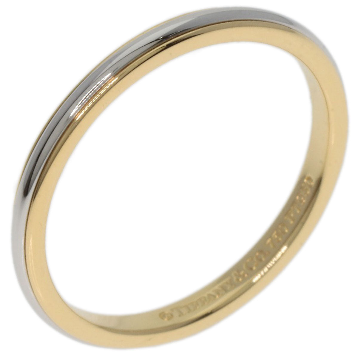 TIFFANY&Co. Wedding Two-Tone Ring K18 Yellow Gold PT950Ladies [Used]
