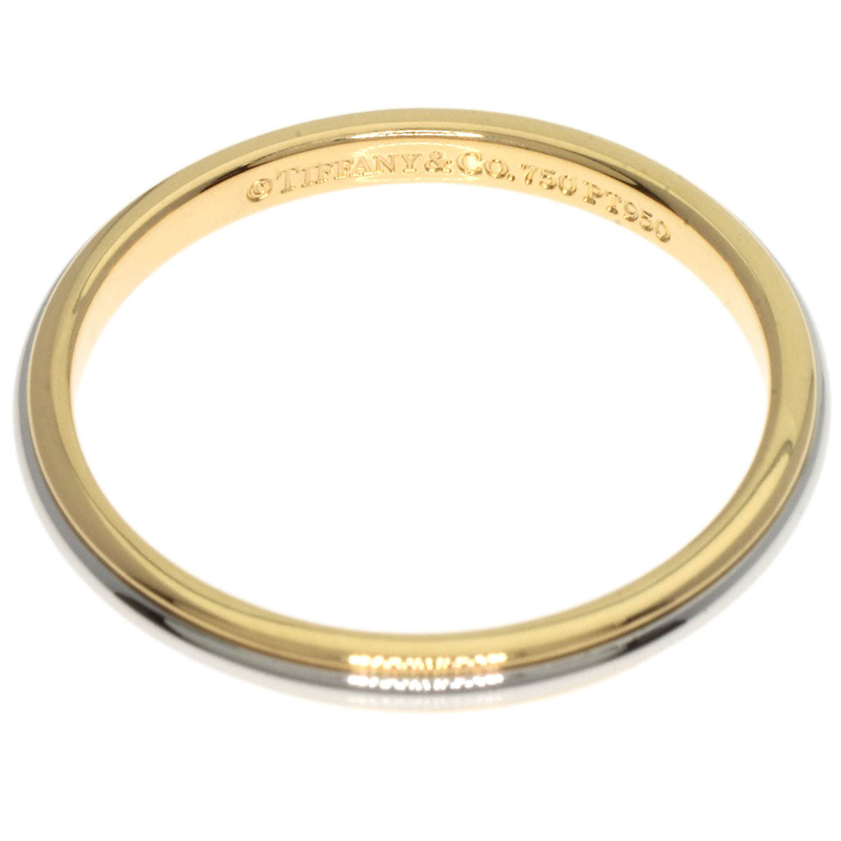 TIFFANY&Co. Wedding Two-Tone Ring K18 Yellow Gold PT950Ladies [Used]