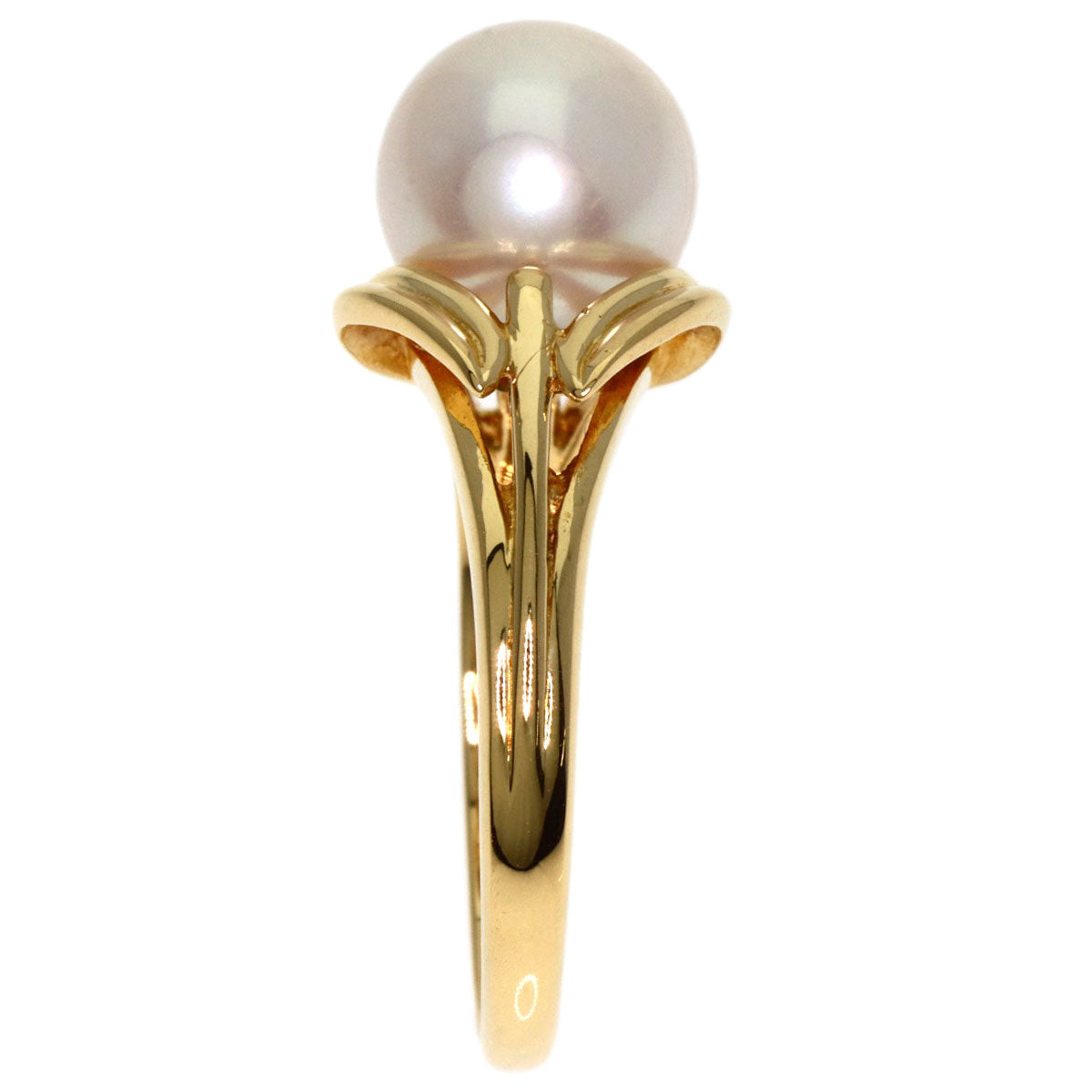 MIKIMOTO Pearl Pearl Ring K18 Yellow Gold Ladies [Used]