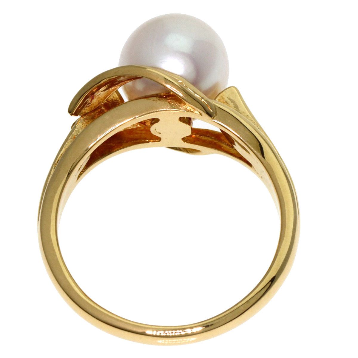 MIKIMOTO Pearl Pearl Ring K18 Yellow Gold Ladies [Used]