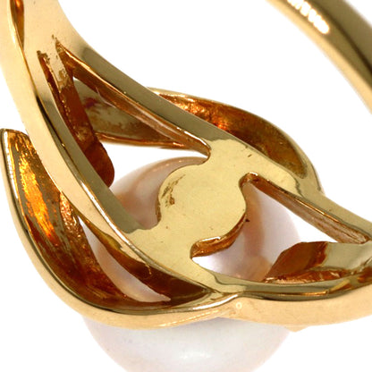 MIKIMOTO Pearl Pearl Ring K18 Yellow Gold Ladies [Used]