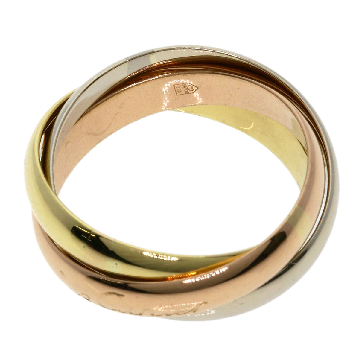 CARTIER   Trinity Ring  K18 Yellow Gold 18K Pink GoldLadies [Used]