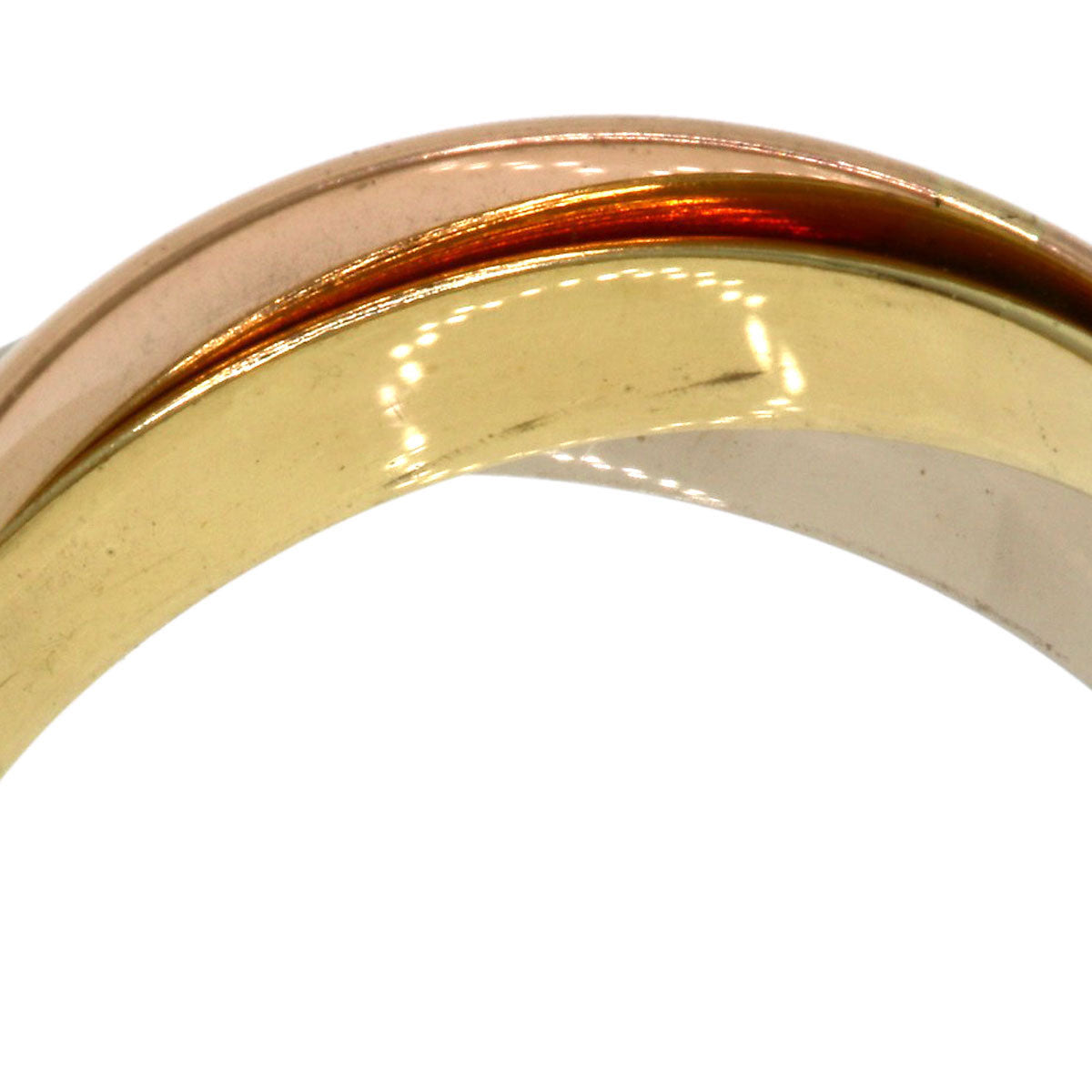 CARTIER   Trinity Ring  K18 Yellow Gold 18K Pink GoldLadies [Used]