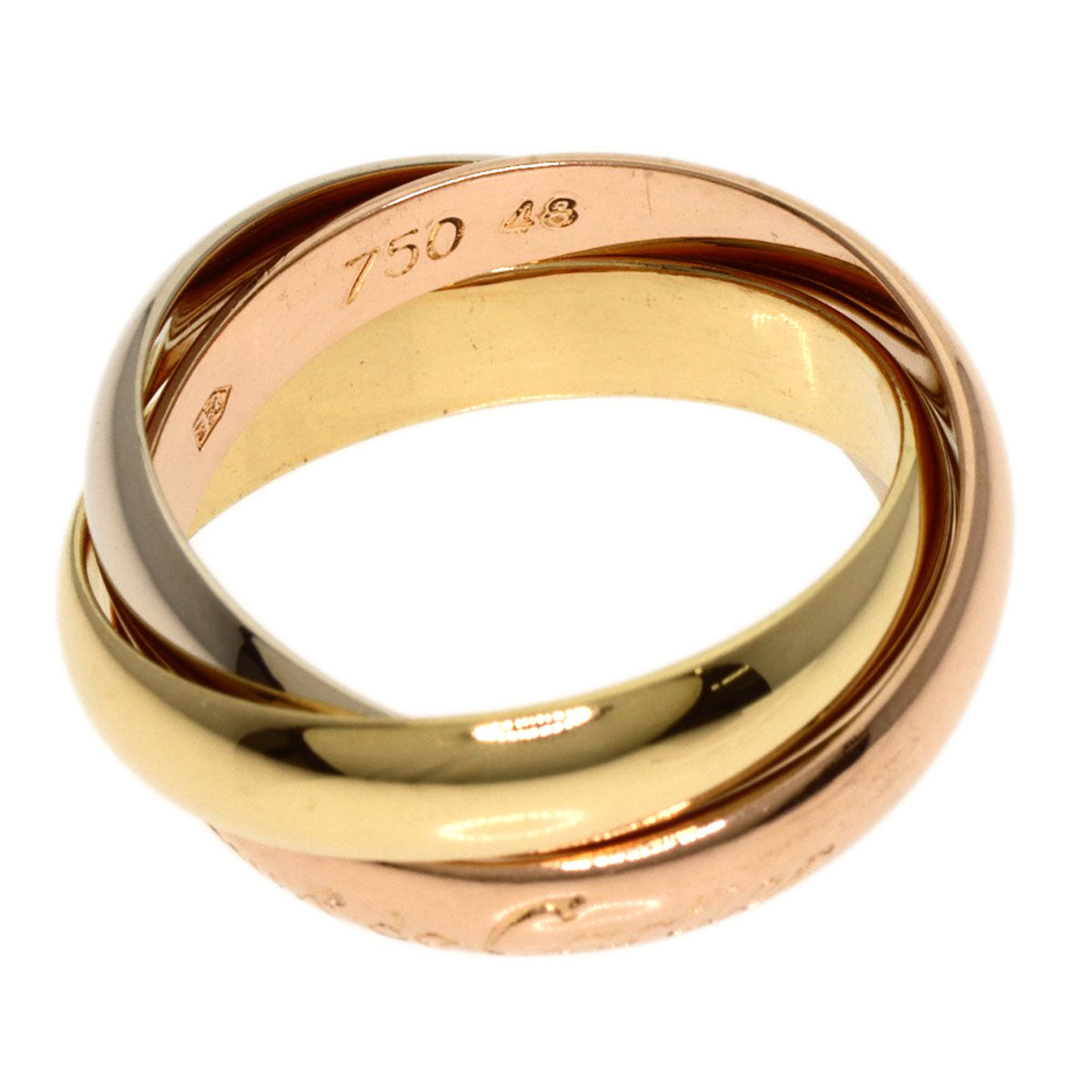 CARTIER   Trinity #48 Ring  K18 Yellow Gold K18 White GoldLadies [Used]