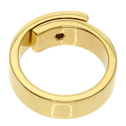 CARTIER Anniversary 1P Diamond #49 Ring K18 Yellow Gold Ladies [Used]