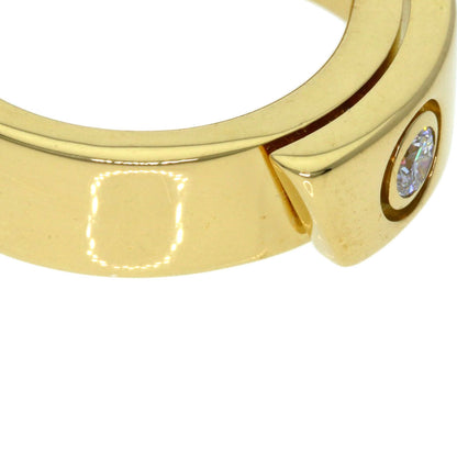 CARTIER Anniversary 1P Diamond #49 Ring K18 Yellow Gold Ladies [Used]