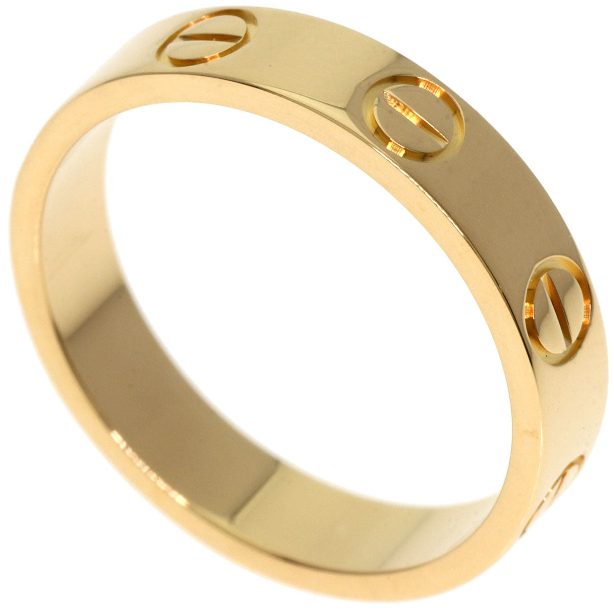 CARTIER   mini love ring #47 Ring  K18 Yellow Gold Ladies [Used]
