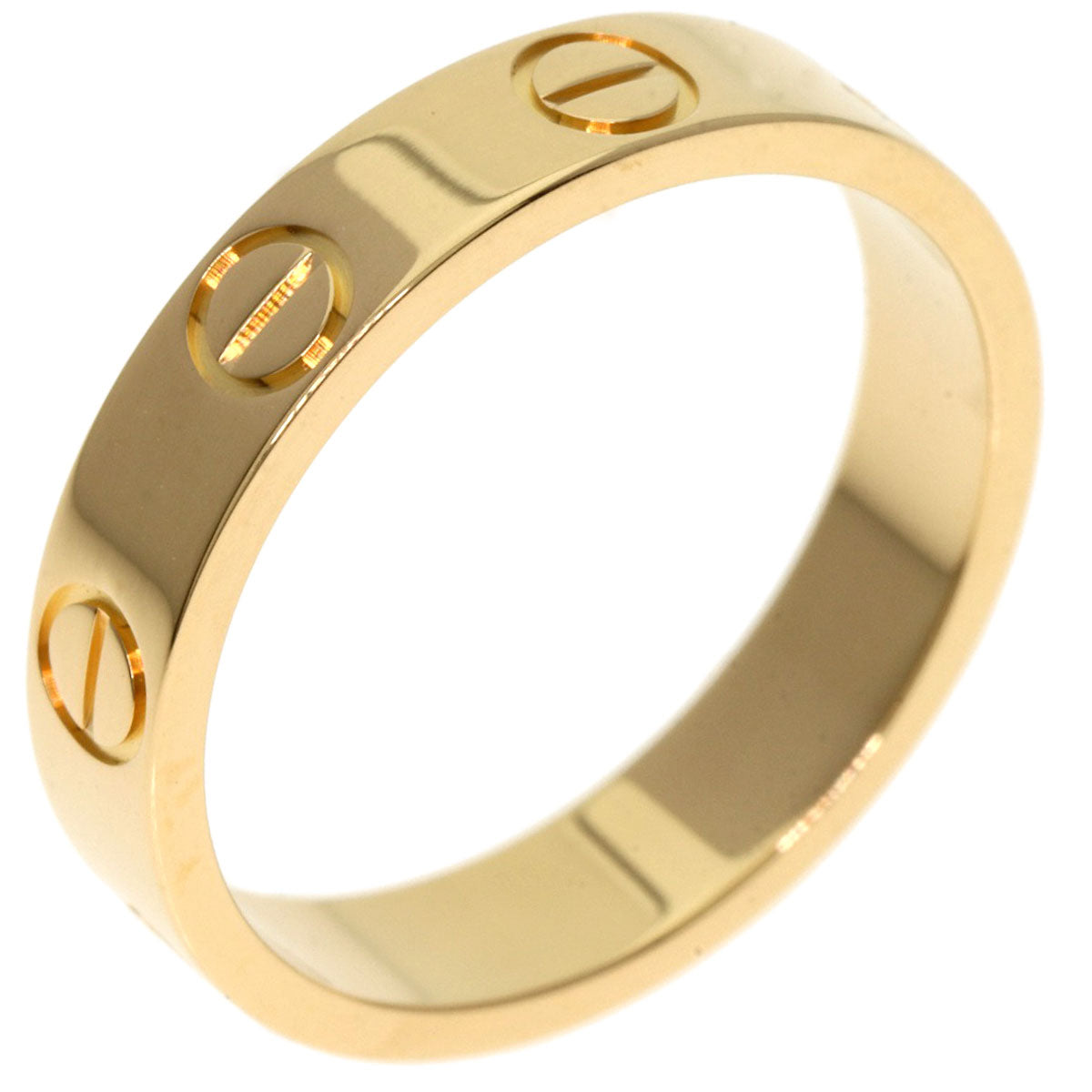 CARTIER   mini love ring #47 Ring  K18 Yellow Gold Ladies [Used]
