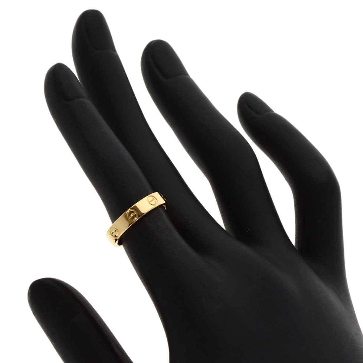 CARTIER   mini love ring #47 Ring  K18 Yellow Gold Ladies [Used]