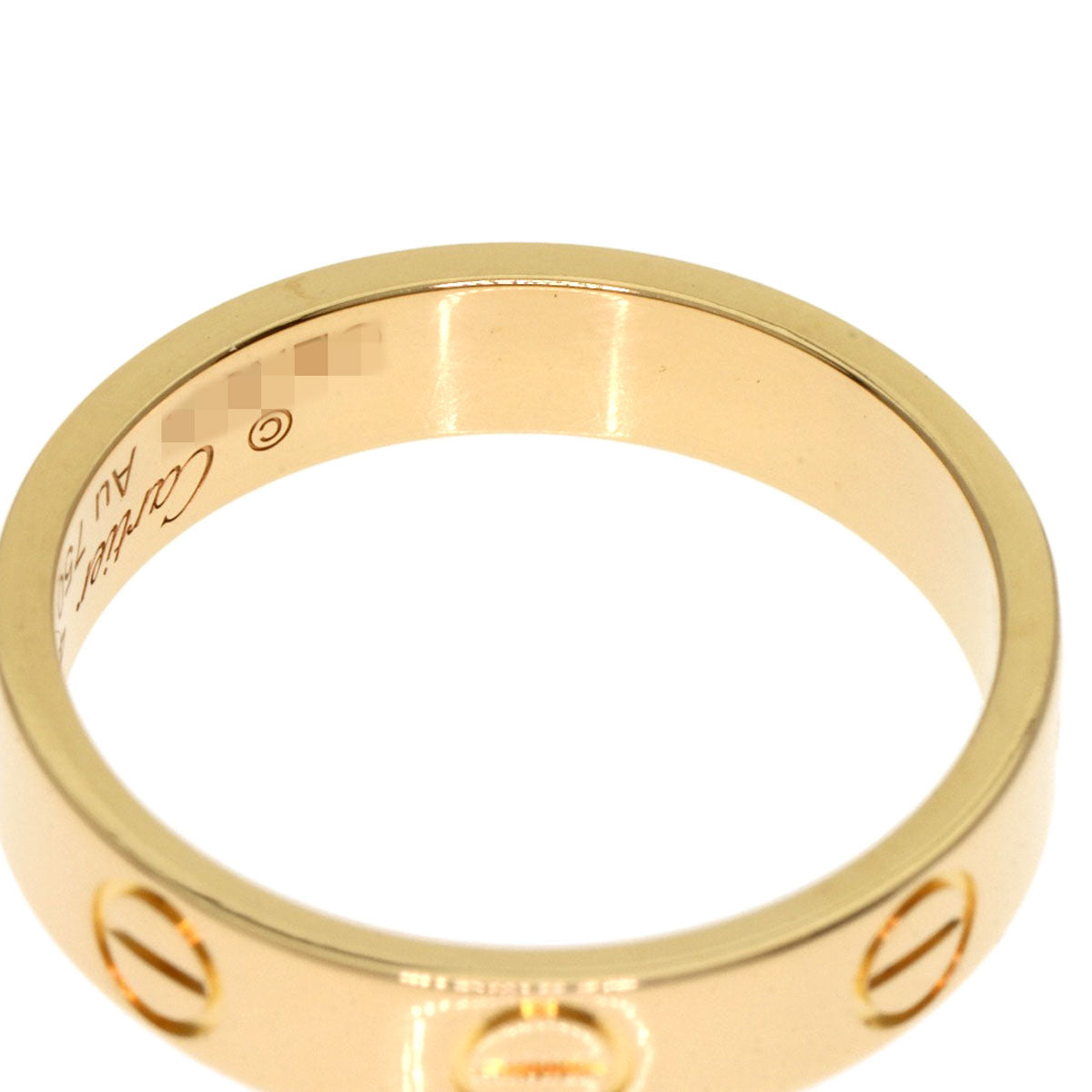 CARTIER   mini love ring #47 Ring  K18 Yellow Gold Ladies [Used]