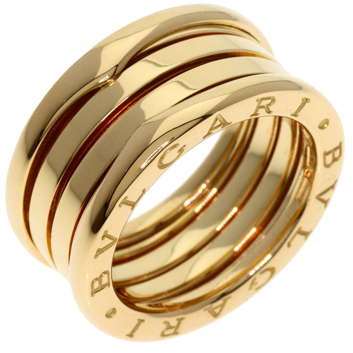 BVLGARI   B.zero1 3 band #52 Ring  K18 Yellow Gold Ladies [Used]
