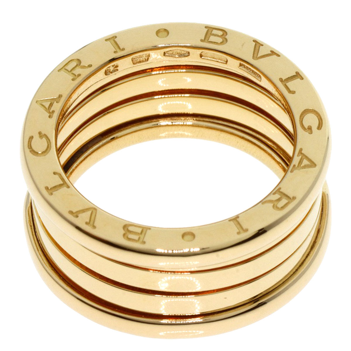 BVLGARI   B.zero1 3 band #52 Ring  K18 Yellow Gold Ladies [Used]