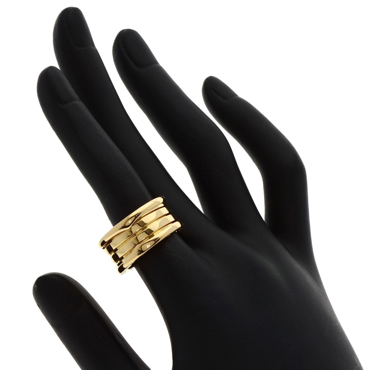 BVLGARI   B.zero1 3 band #52 Ring  K18 Yellow Gold Ladies [Used]