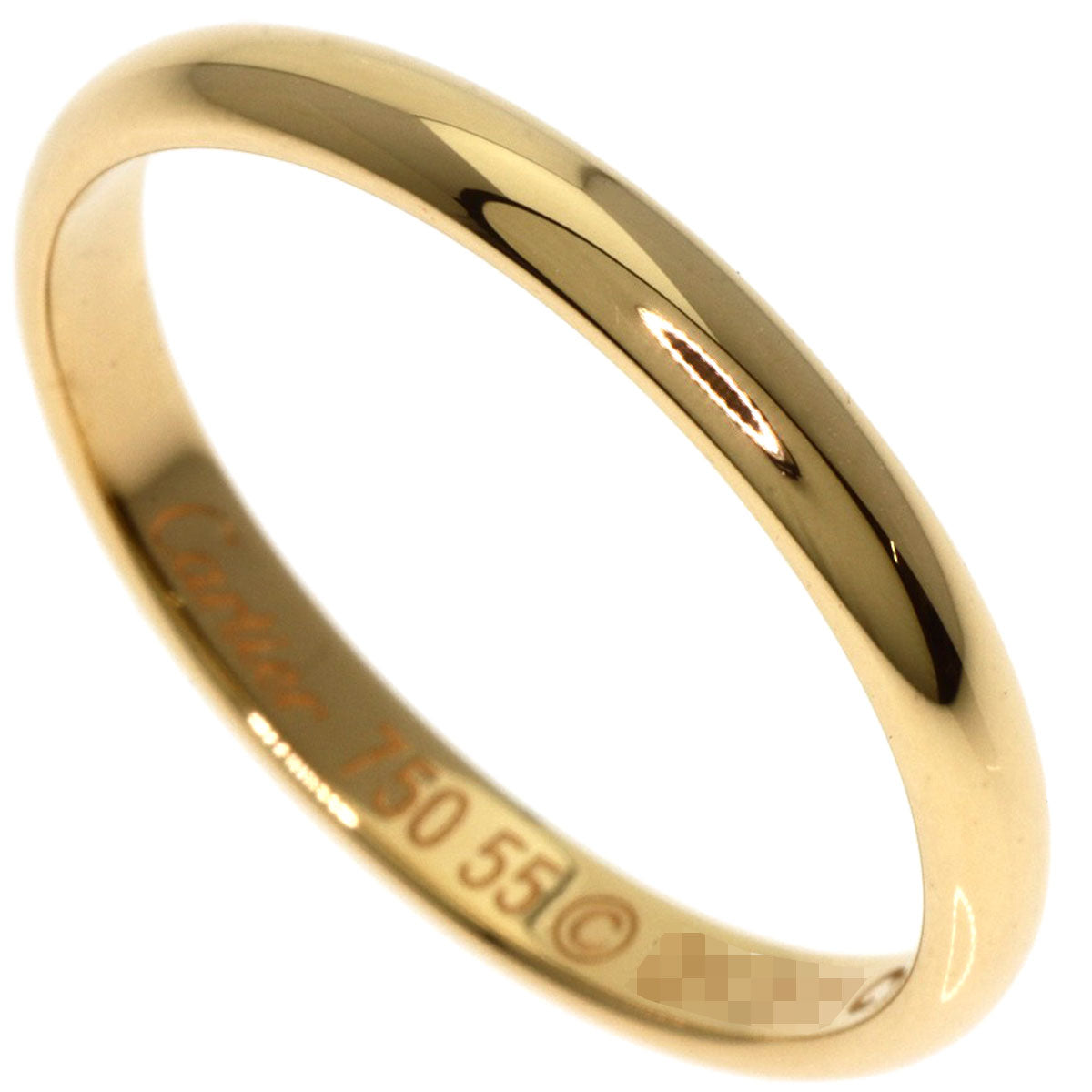 CARTIER   Classic Wedding #55 Ring  K18 Yellow Gold Ladies [Used]