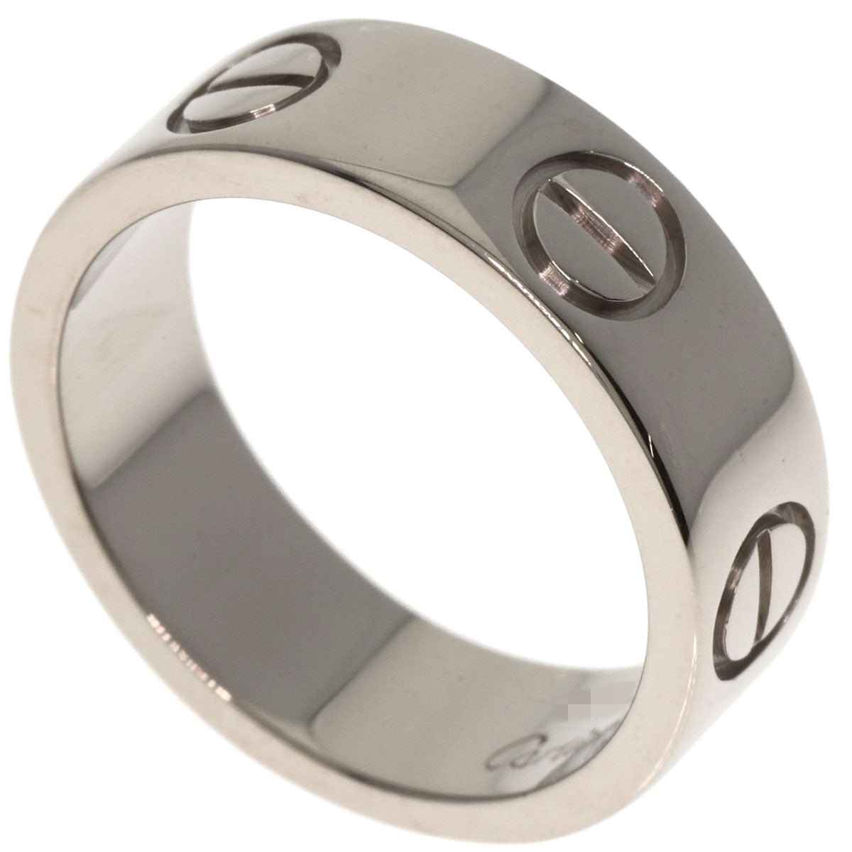 CARTIER love ring #48 Ring K18 White Gold Ladies [Used]