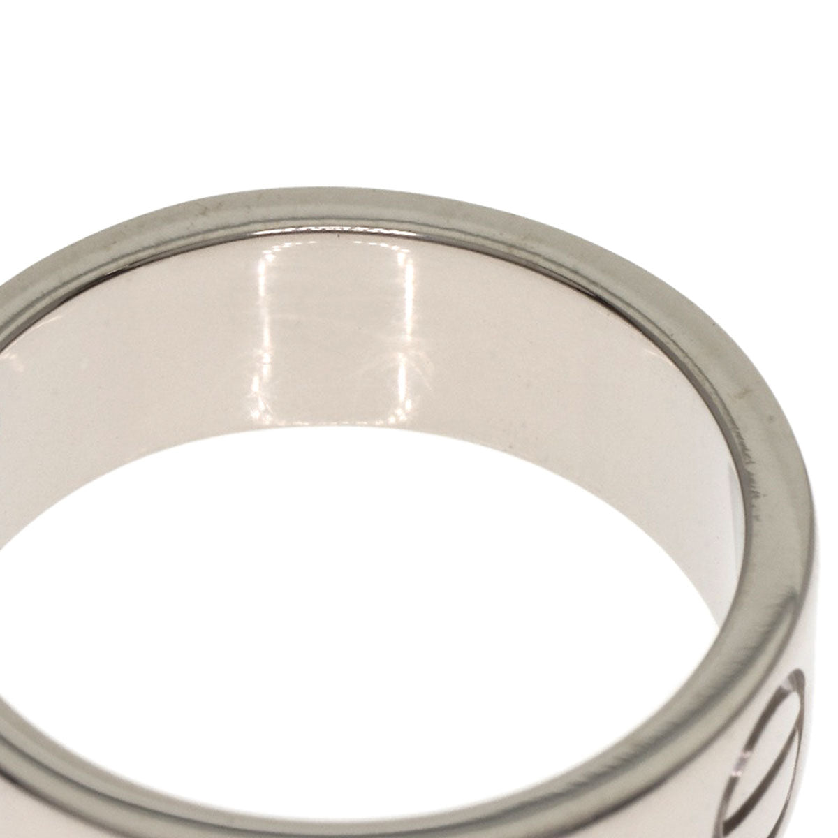 CARTIER love ring #48 Ring K18 White Gold Ladies [Used]