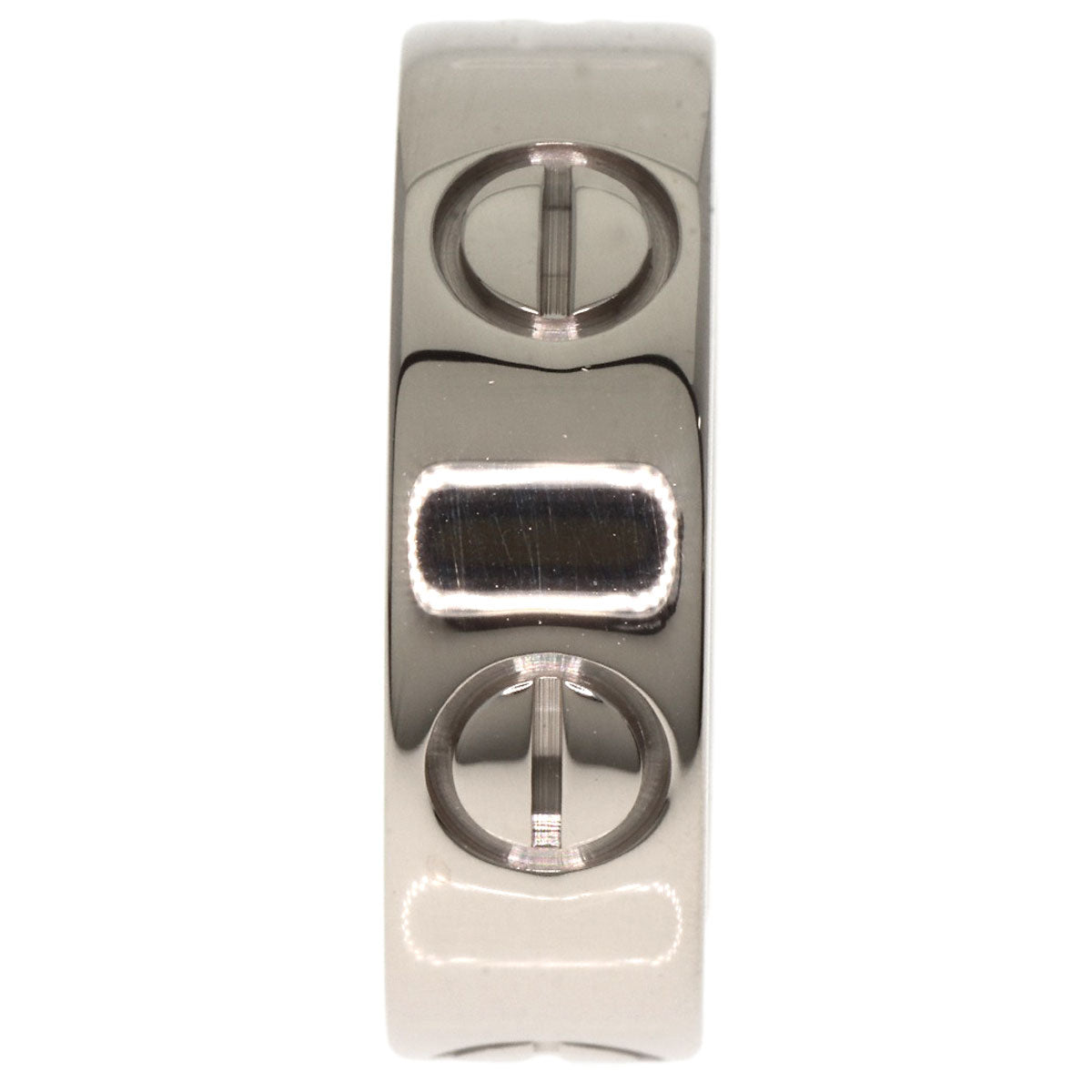 CARTIER love ring #48 Ring K18 White Gold Ladies [Used]