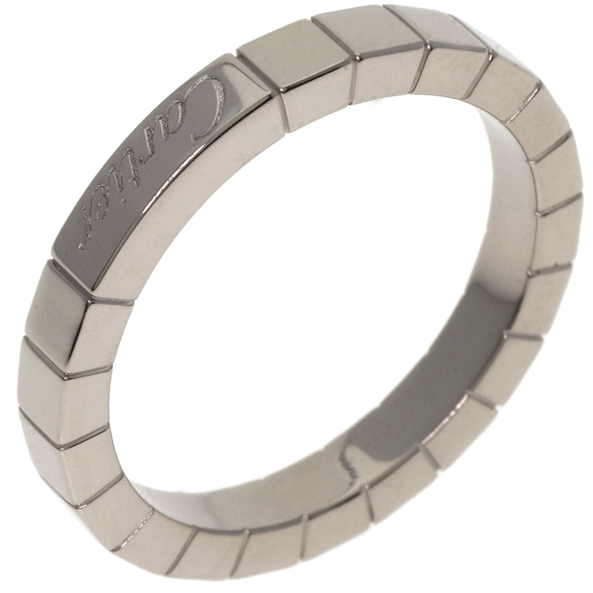 CARTIER Lanier # 57 Ring K18 White Gold Ladies [Used]