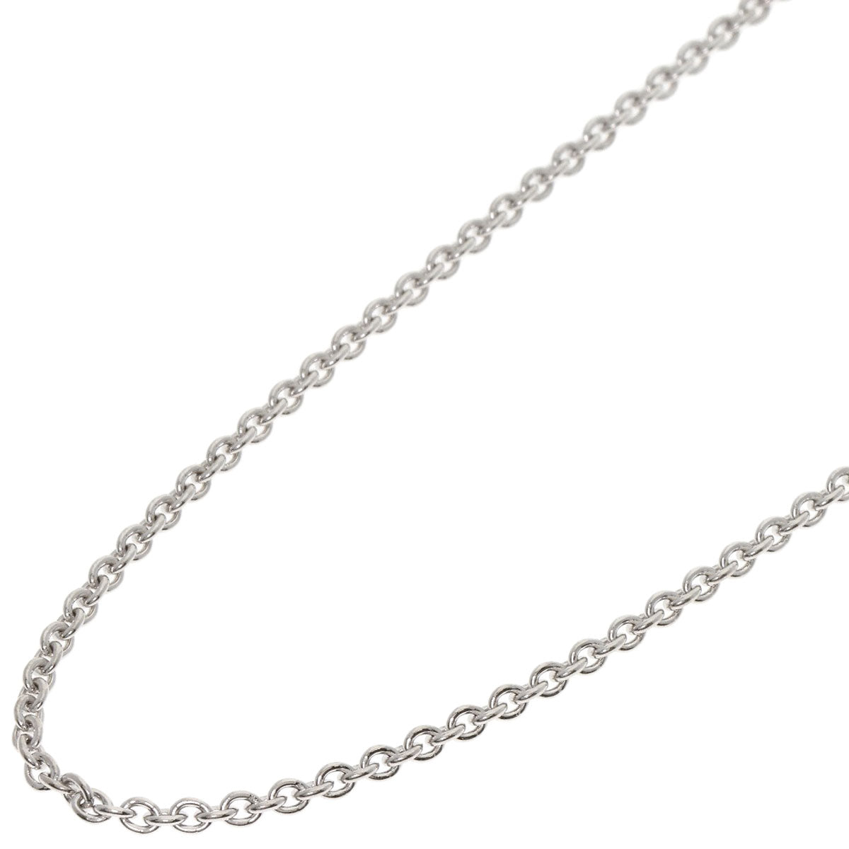 BVLGARI   Chain 16.1" Necklace  K18 White Gold Ladies [Used]