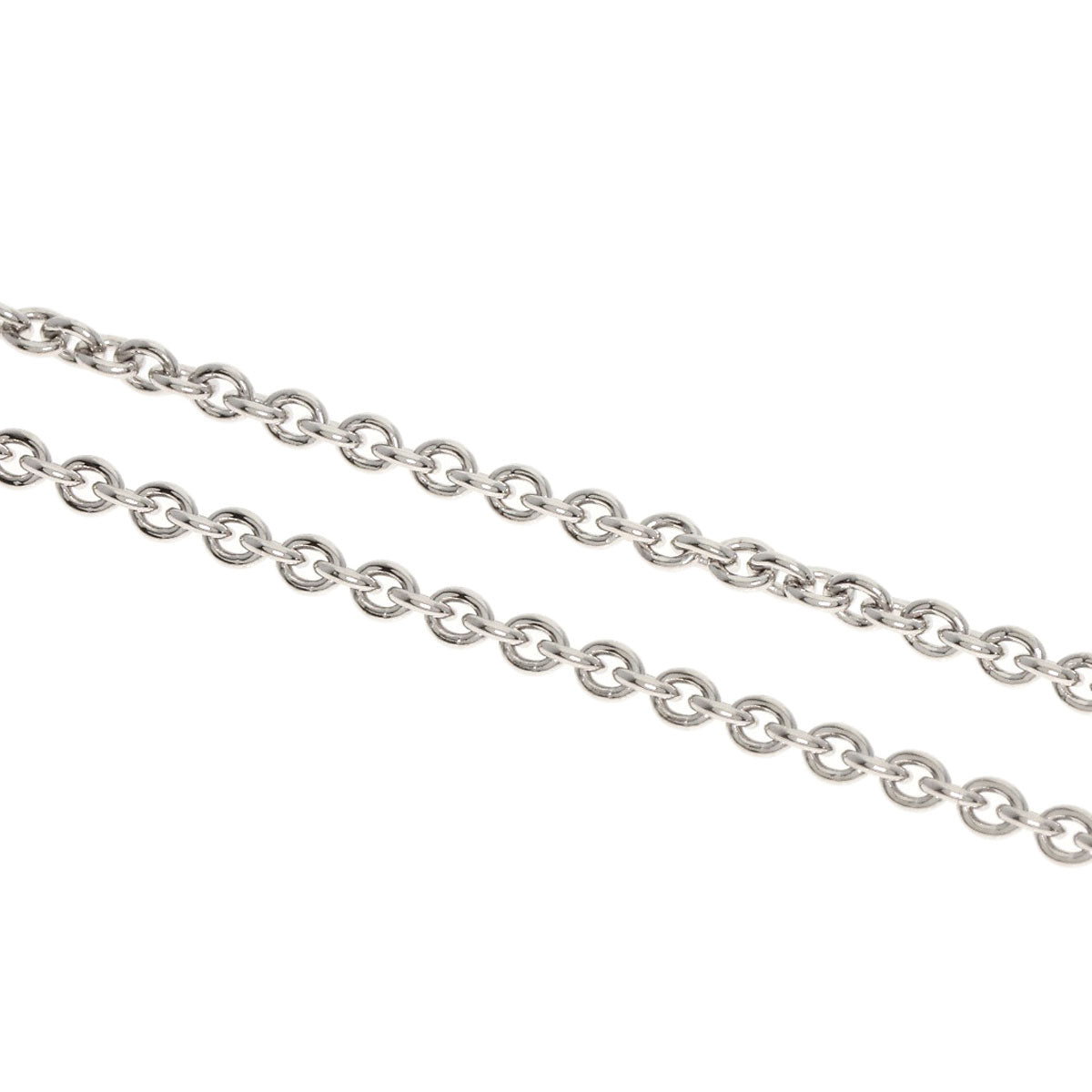 BVLGARI   Chain 16.1" Necklace  K18 White Gold Ladies [Used]
