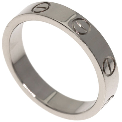 CARTIER love ring #50 Ring K18 White Gold Ladies [Used]