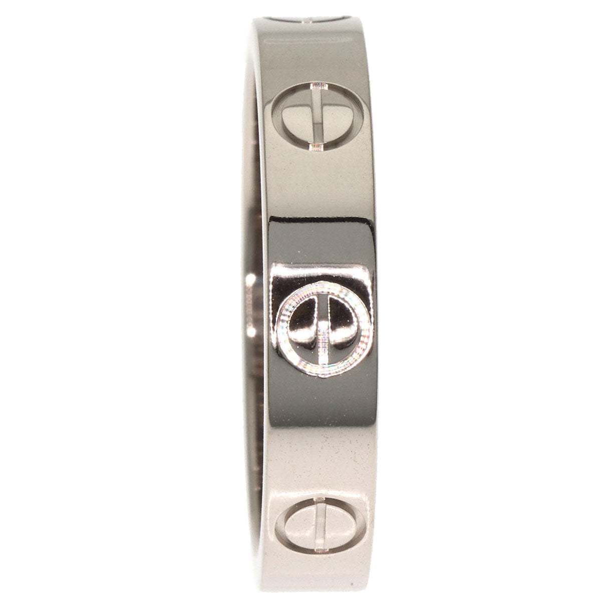 CARTIER love ring #50 Ring K18 White Gold Ladies [Used]