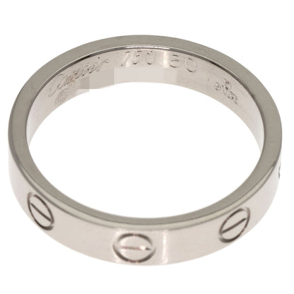 CARTIER love ring #50 Ring K18 White Gold Ladies [Used]