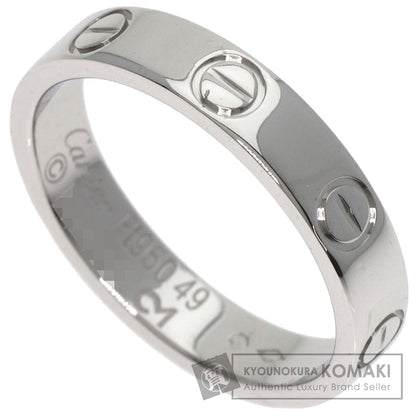 CARTIER   Mini love ring #49 Ring  Platinum PT950 Ladies [Used]