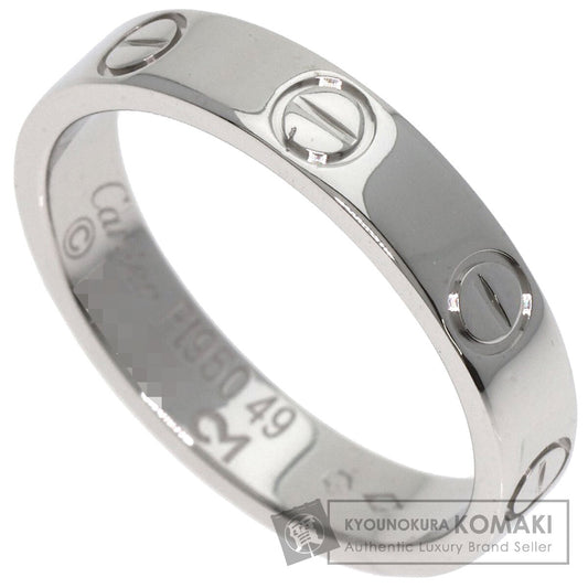 CARTIER   Mini love ring #49 Ring  Platinum PT950 Ladies [Used]