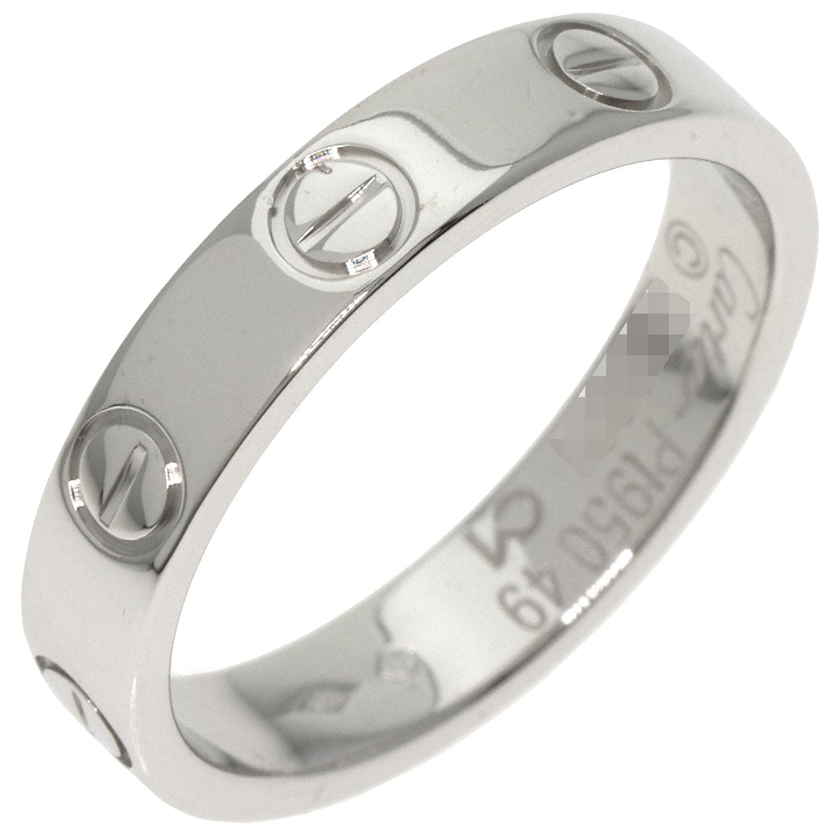 CARTIER   Mini love ring #49 Ring  Platinum PT950 Ladies [Used]