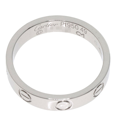CARTIER   Mini love ring #49 Ring  Platinum PT950 Ladies [Used]