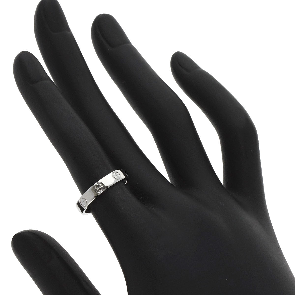 CARTIER   Mini love ring #49 Ring  Platinum PT950 Ladies [Used]