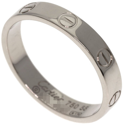 CARTIER   Mini love ring #55 Ring  K18 White Gold Ladies [Used]