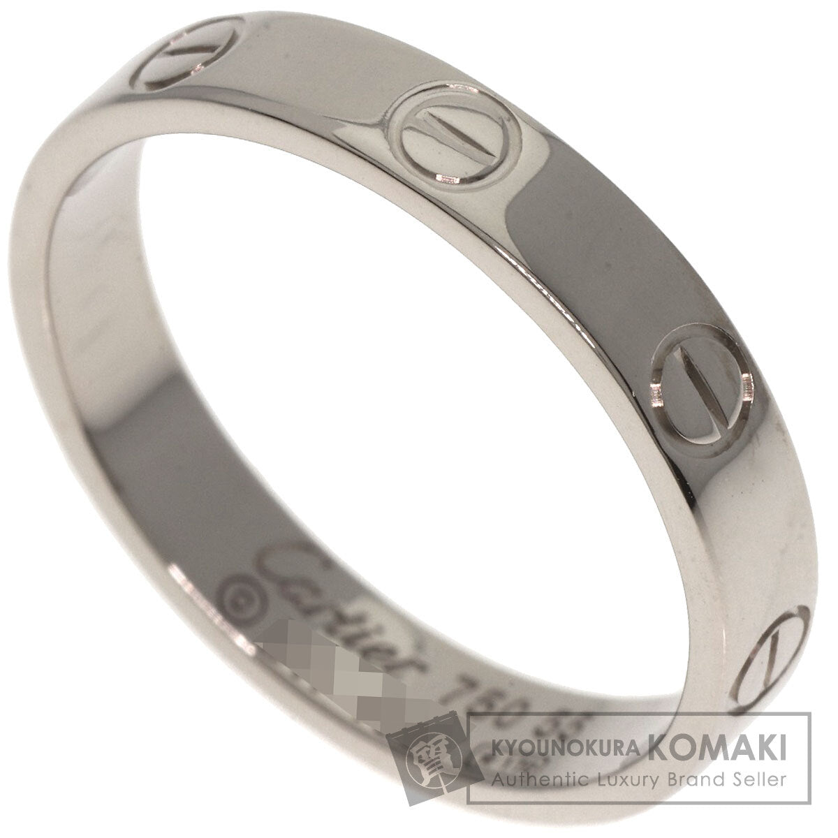 CARTIER   Mini love ring #55 Ring  K18 White Gold Ladies [Used]